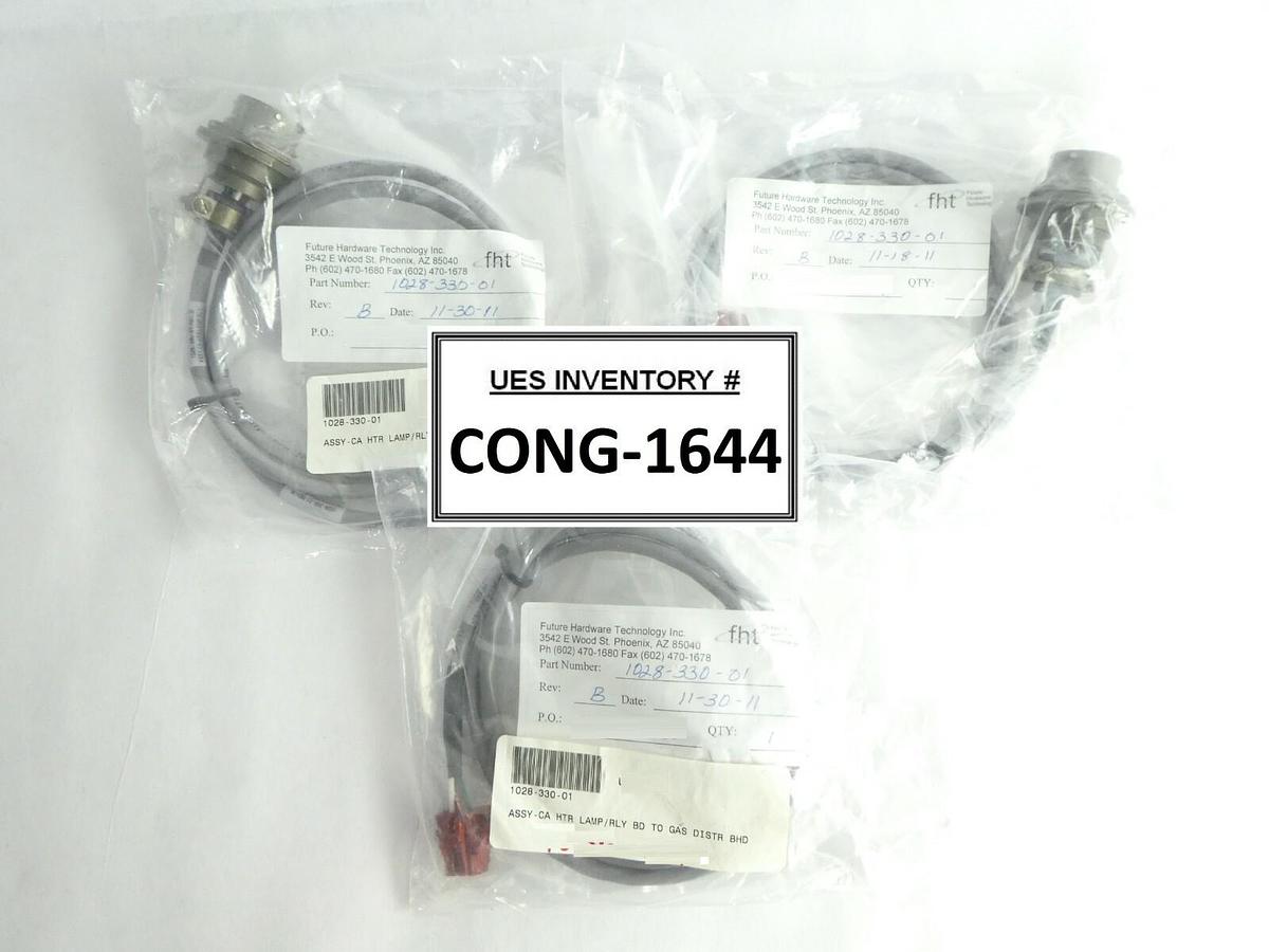 ASM 1028-330-01 Rev. B Board to Gas Distribution BHD Cable Lot of 3 New Surplus