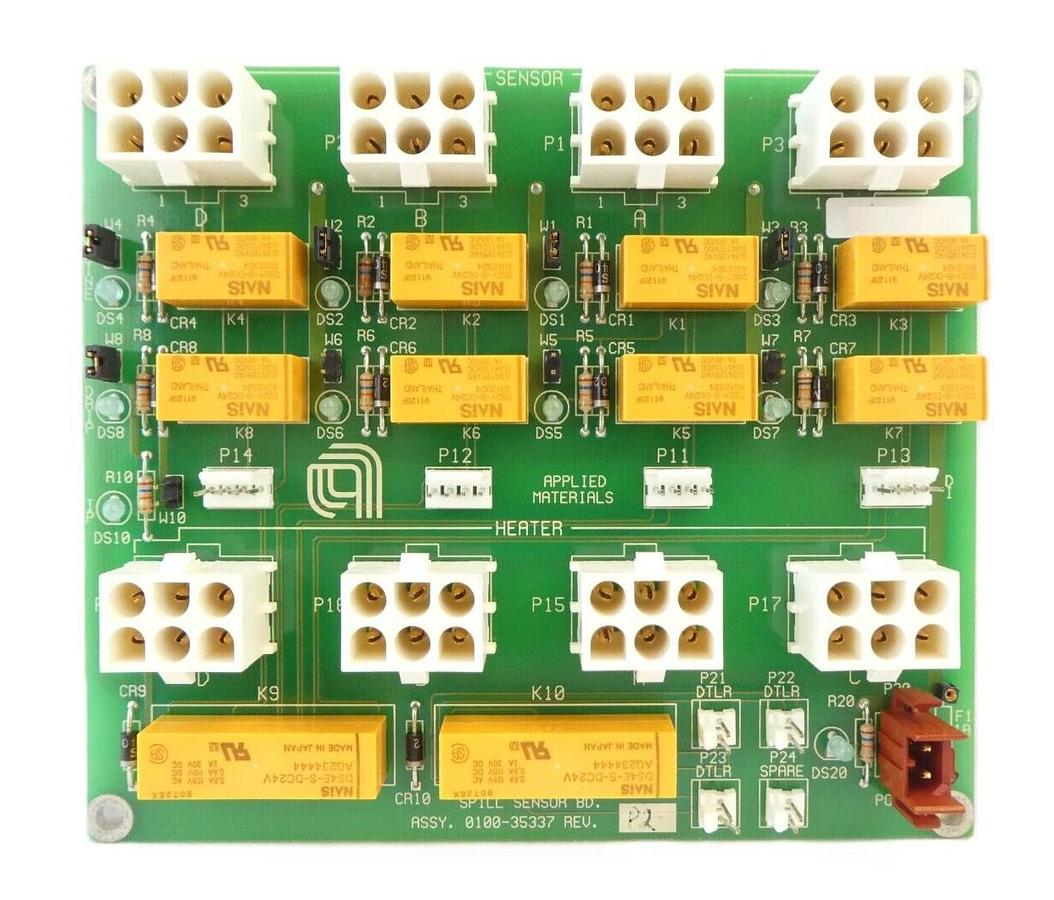 Used AMAT Applied Materials 0100-35337 Spill Sensor PCB Working Surplus