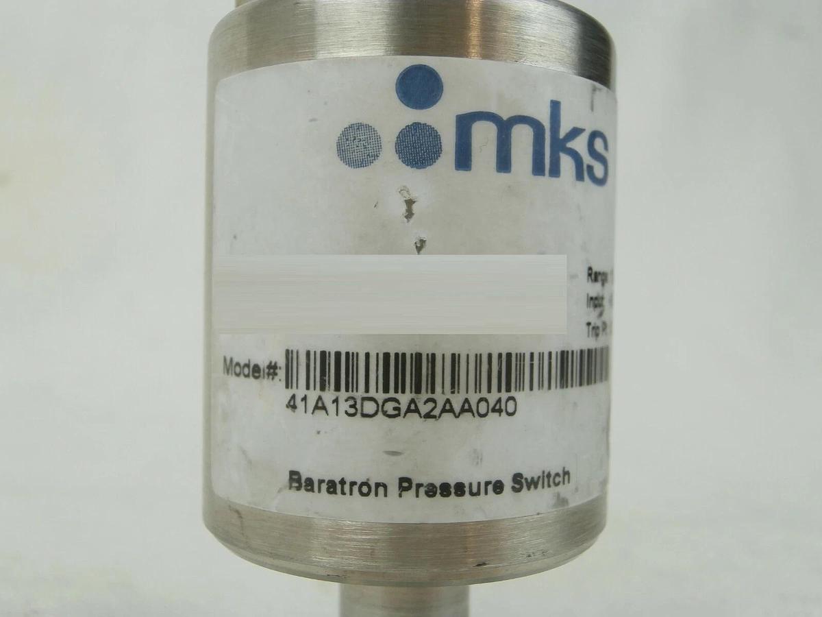 Used MKS Instruments 41A13DGA2AA040 Baratron Pressure Switch Type 41A Working Surplus
