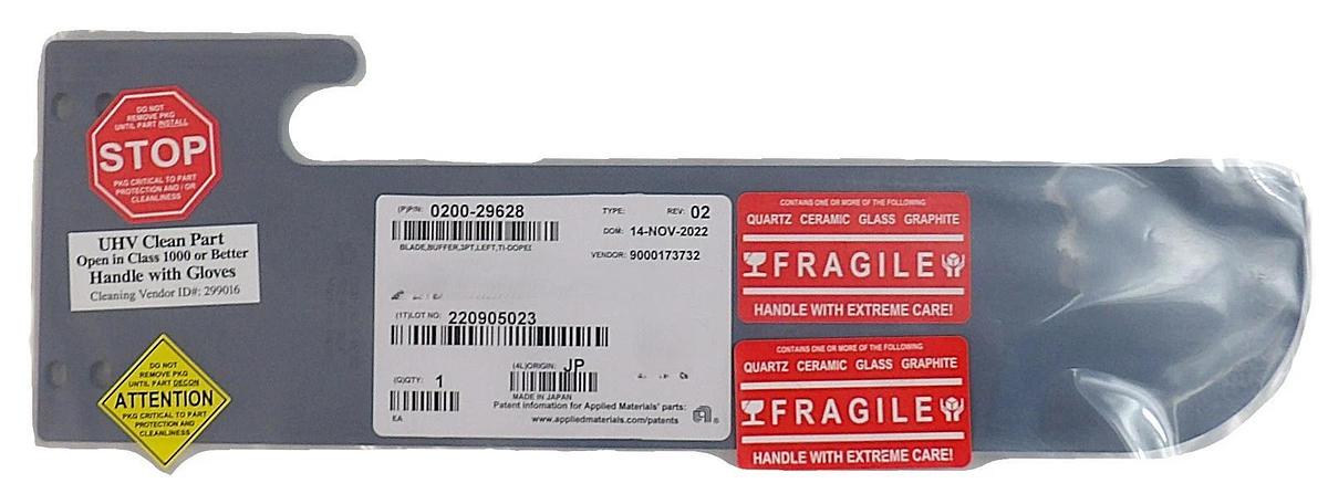 AMAT Applied Materials 0200-29628 Blade Buffer 3PT Left Ti-Doped Effector New