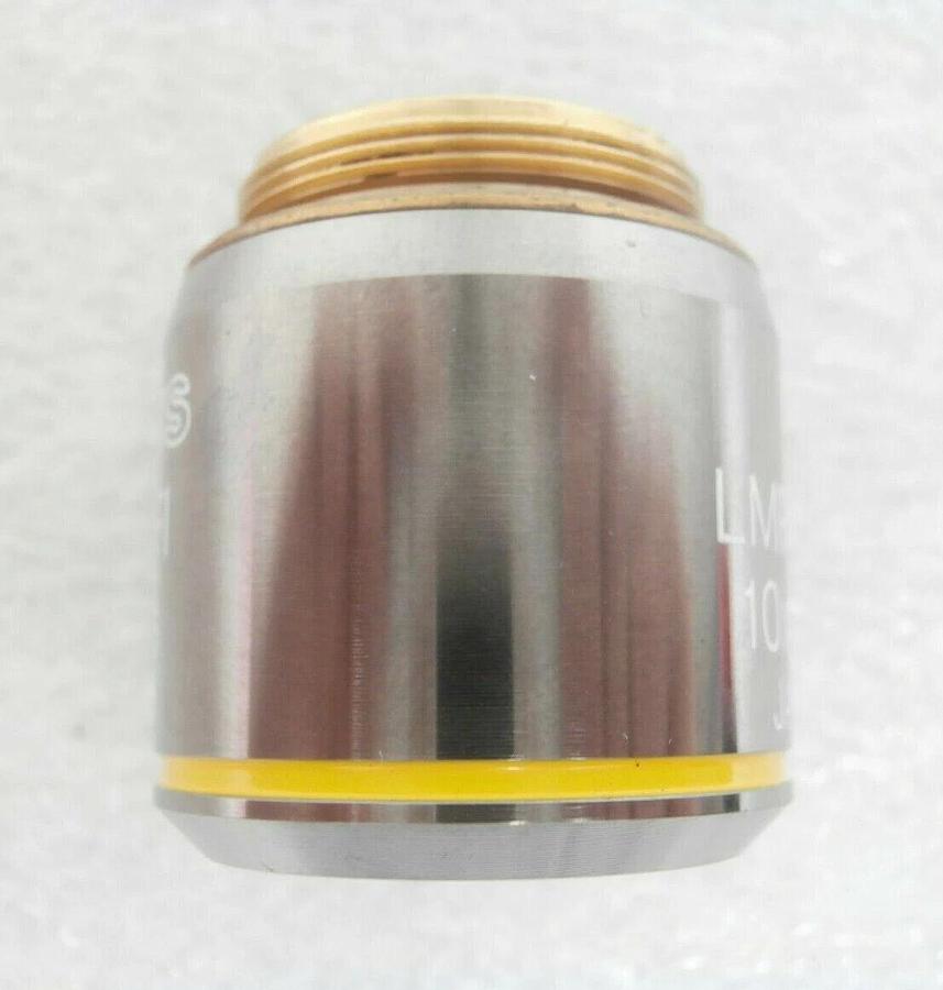 Used Olympus Microscopy LMPlanFI 10x/0.25 ∞/- Microscope Objective LM Plan FI Working