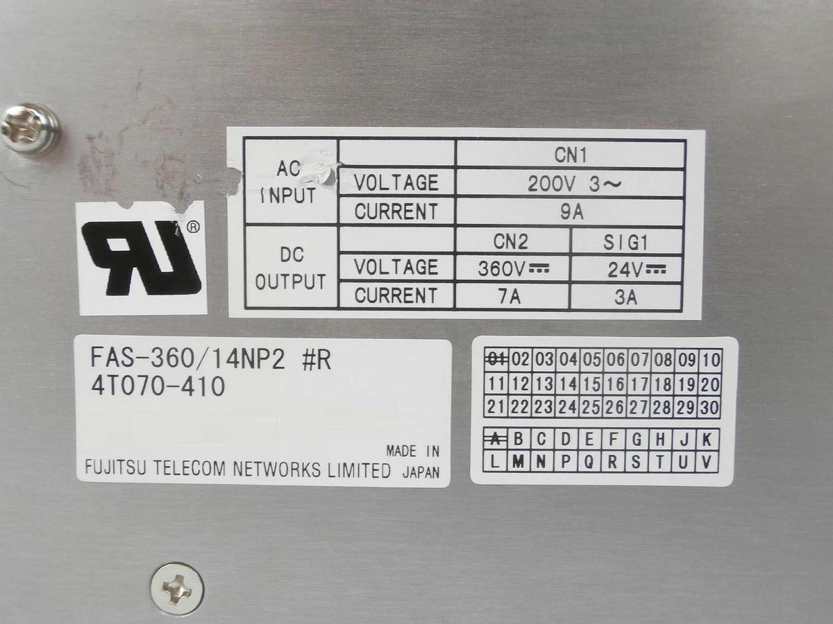 Used Fujitsu FAS-360/14NP2 Power Supply Amplifier Nikon NSR System Working Surplus