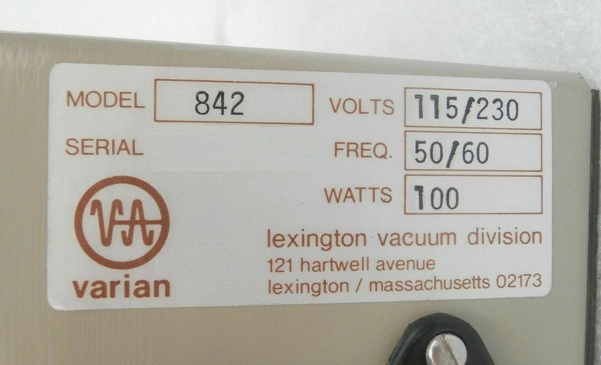 Used Varian Semiconductor VSEA F6323001 842 Vacuum Ionization Gauge Controller Spare