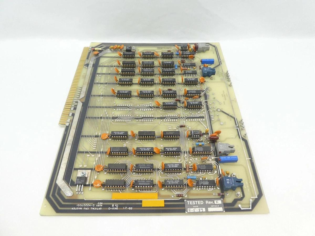 Used Varian Semiconductor VSEA D-H2207001 Optical CRU Master PCB Rev. F Working Spare