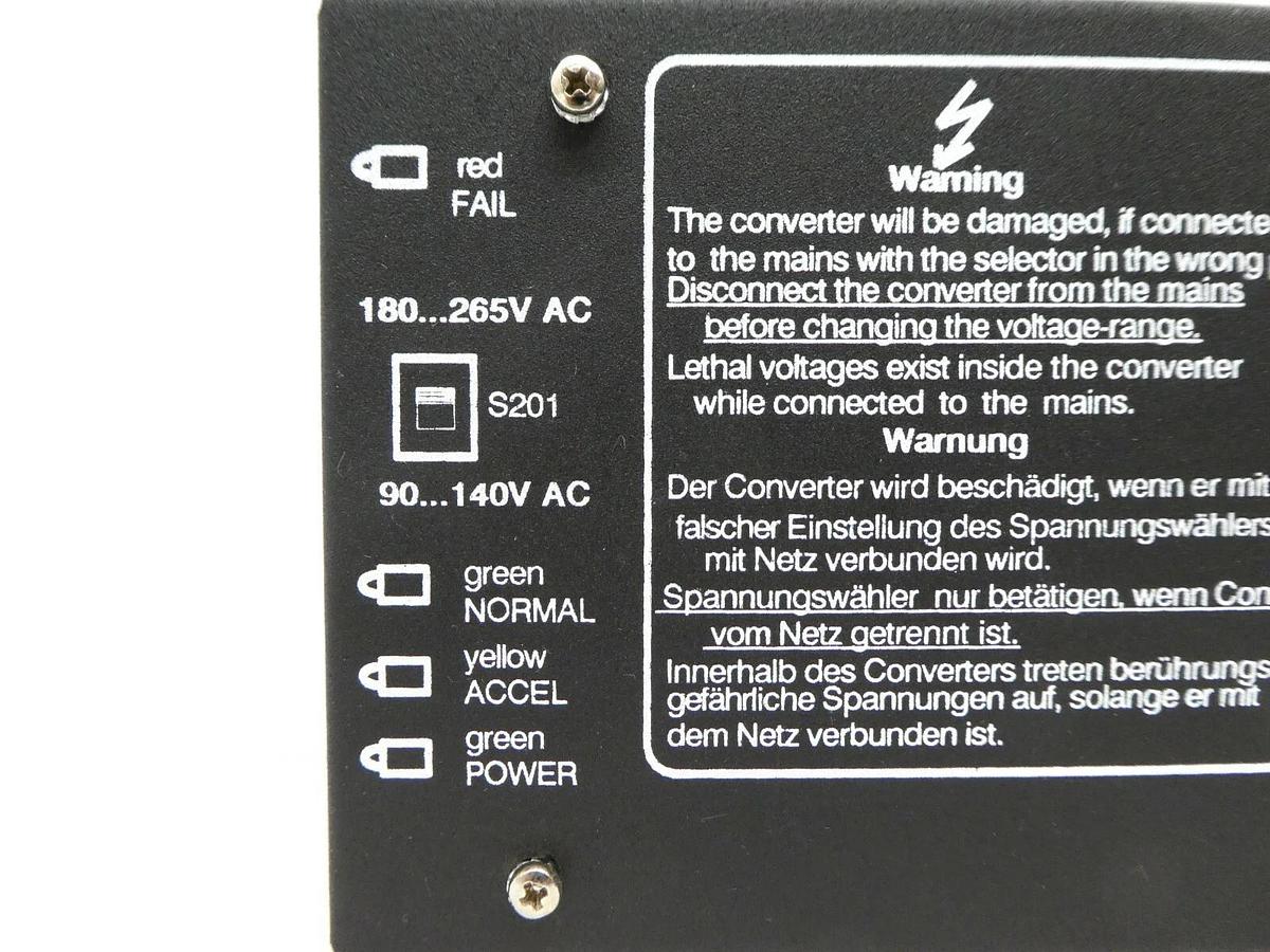 Used TURBOTRONIK NT12 Leybold Unmarked Electronic Frequency Converter Turbo Working