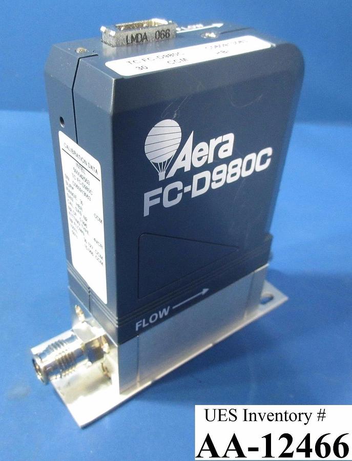Used Aera FC-D980C Mass Flow Controller MFC 30 CCM HBr Used Working