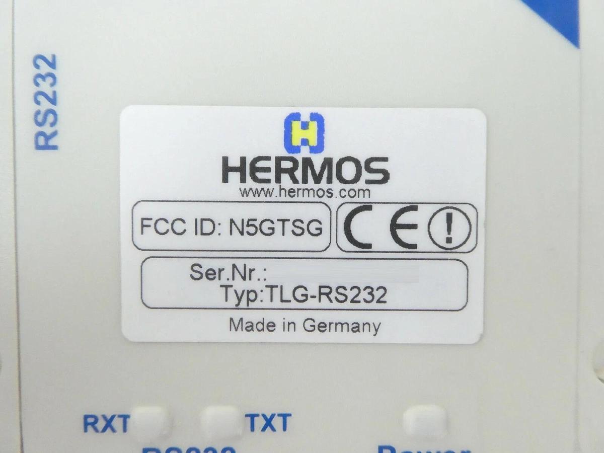 Used Hermos TLG-T1-AMAT-R1 Transponder Reader ASC-I1 TLG-RS232 Brooks AMAT Working