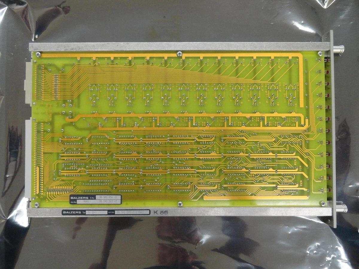 Used Balzers BG 542 272 T Indicator Display IU 201 PCB Card BG 542 263 T Used