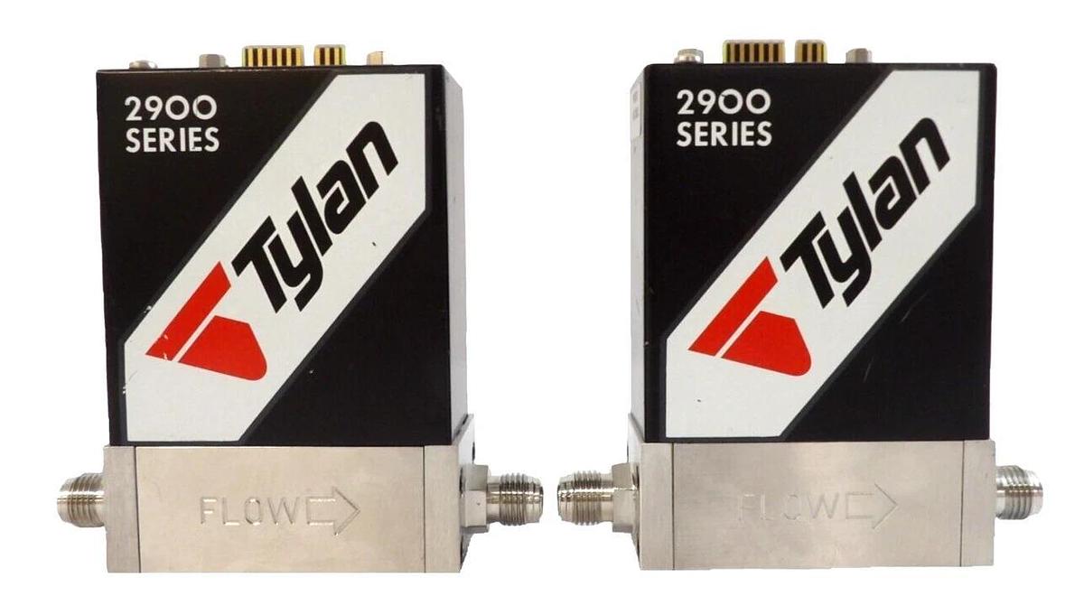 Used Tylan FC-2960MEP5 Mass Flow Controller 2900 Series MFC N2 Lot of 2 Working