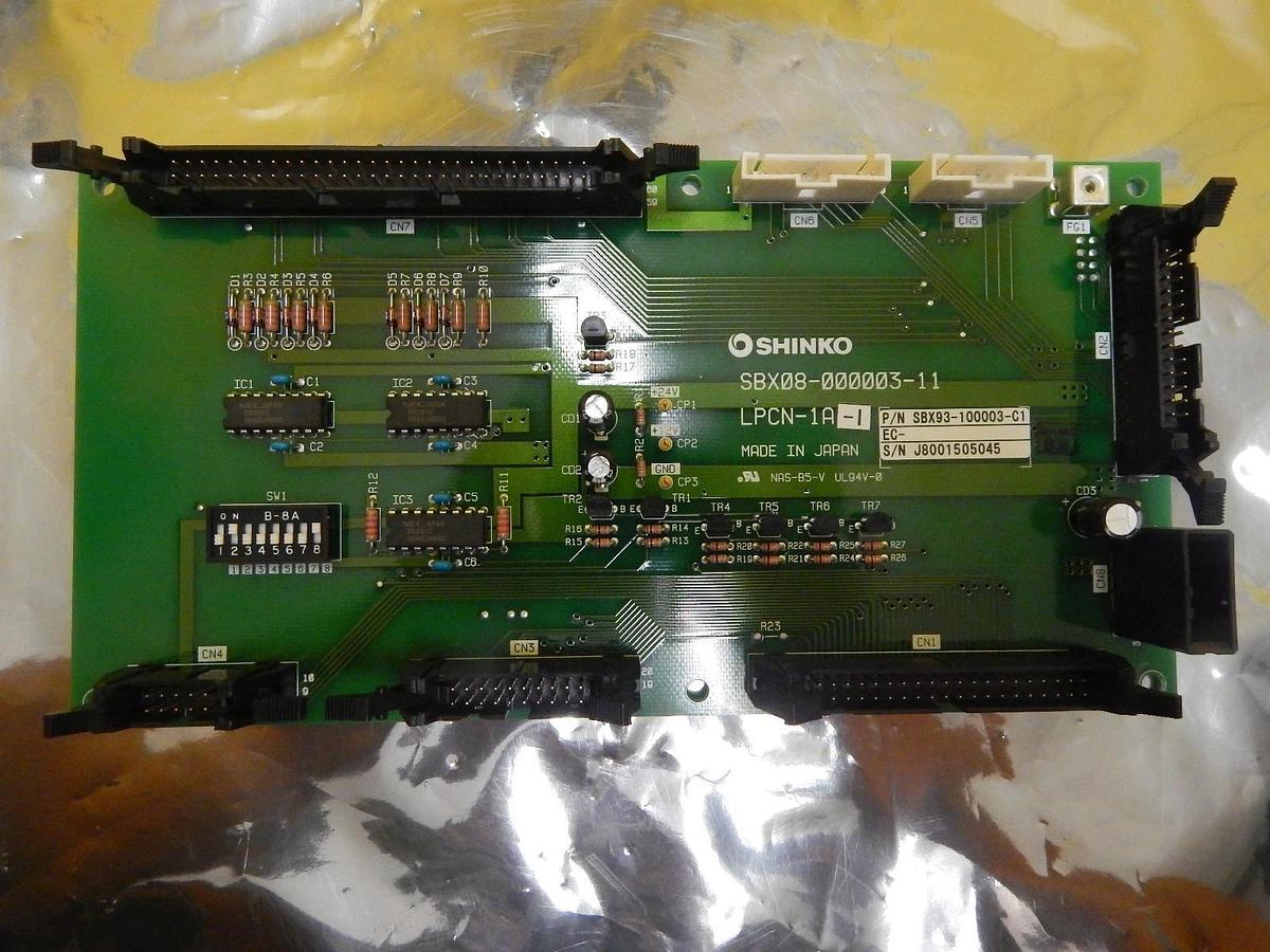 Used Shinko Electric SBX93-100003-C1 LPCN-1A-1 Interface PCB SBX08-000008-11 Used