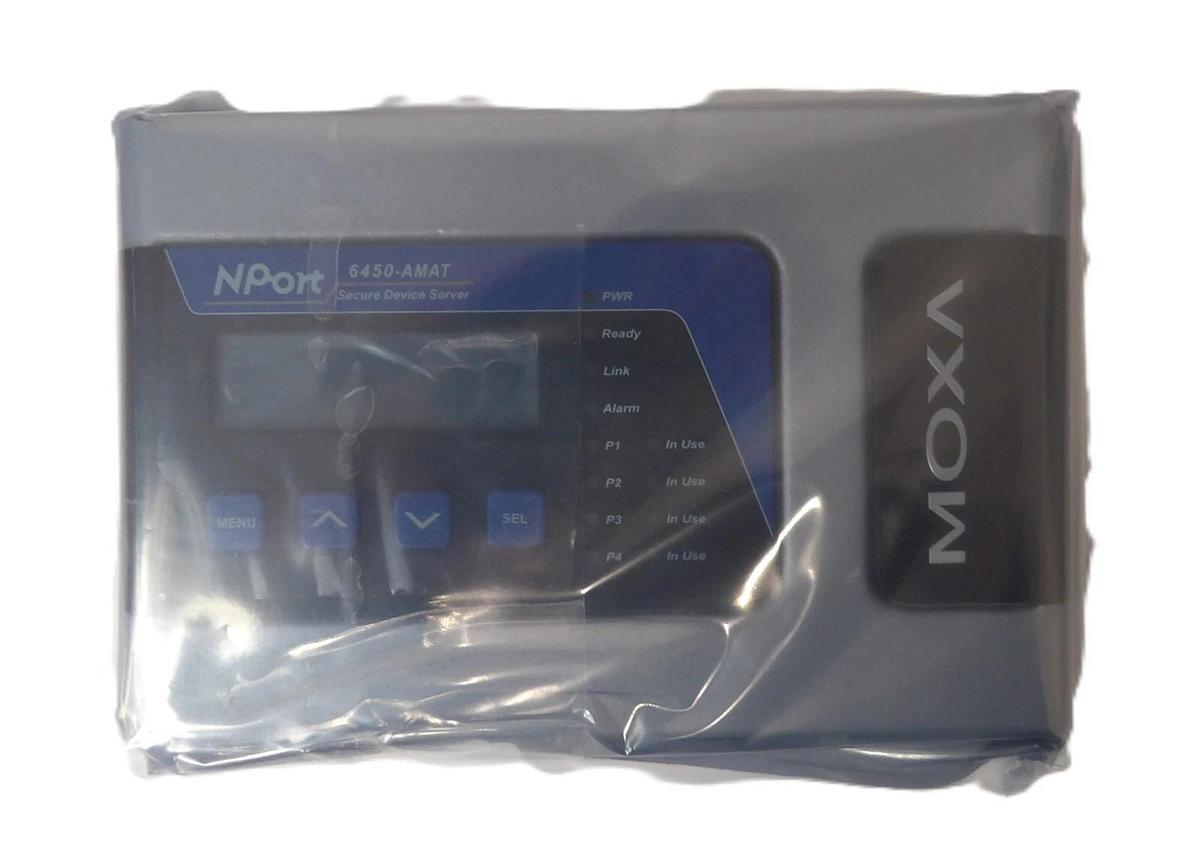 Used Moxa NPort 6450-AMAT Secure Device Server Module New Surplus
