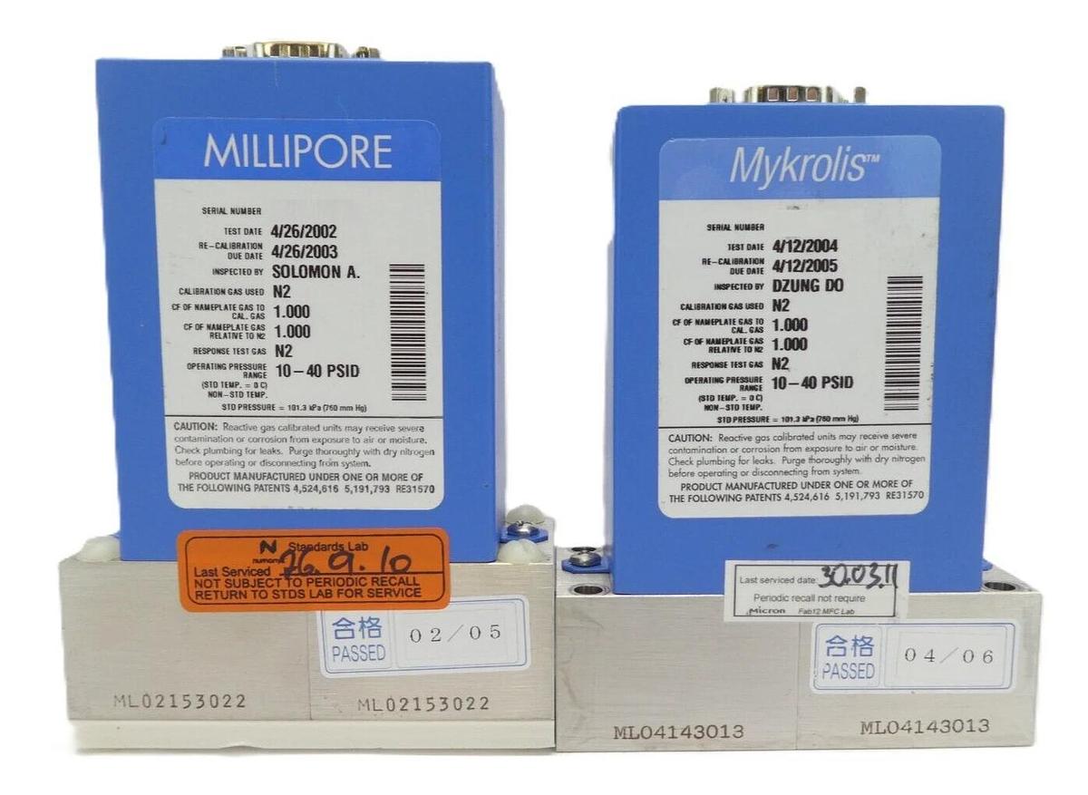 Used Millipore FC-2979MEP5 Mass Flow Controller MFC 2979M Lot of 4 OEM Refurbished