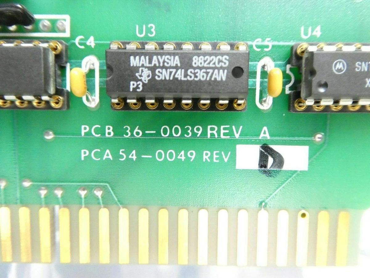 Used Prometrix 54-0049 Parallel I/O PCB Card 36-0039 Rev. D KLA-Tencor Spare Surplus