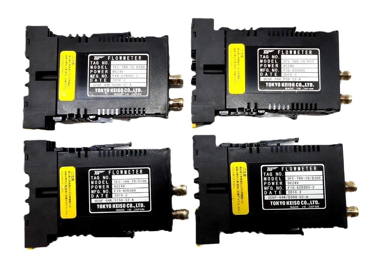 Used Tokyo Keiso SFC-780-10/D300 Ultrasonic Flowmeter Reseller Lot of 4 Working