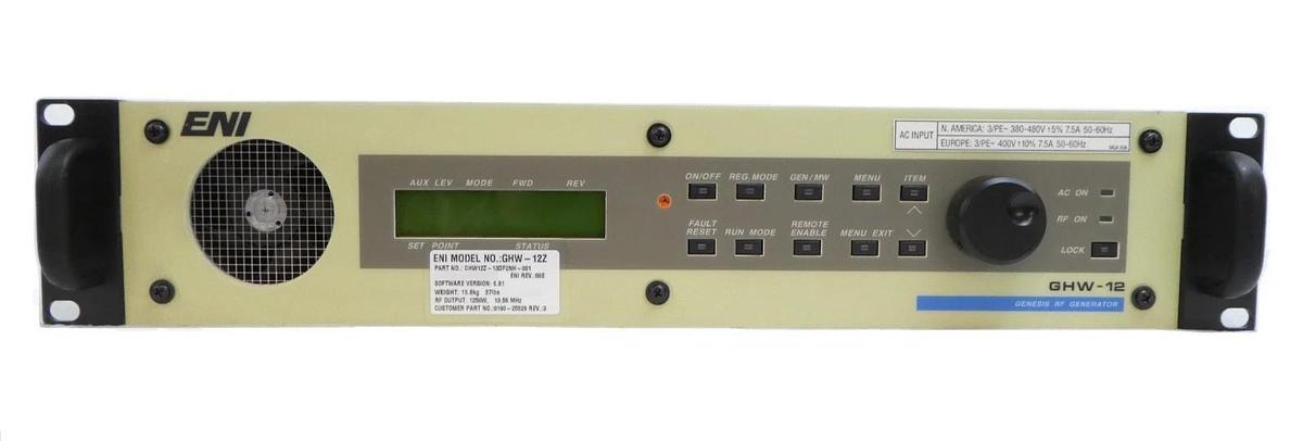 Used GHW-12Z Genesis ENI GHW12Z-13DF2NH-001 RF Generator Remote Enable Mode Surplus