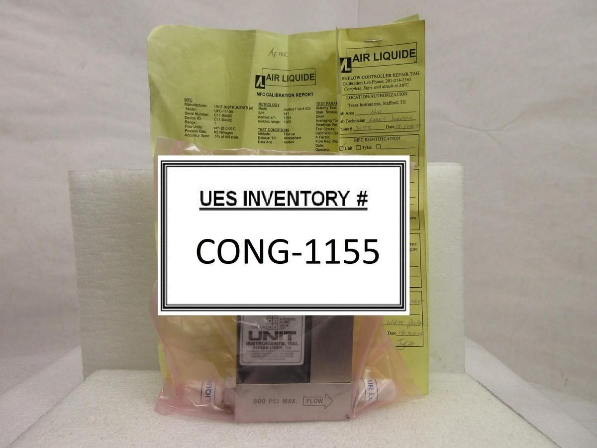 Refurbished UNIT Instruments UFC-1100 Mass Flow Controller 1 SLM N2 Refurbished
