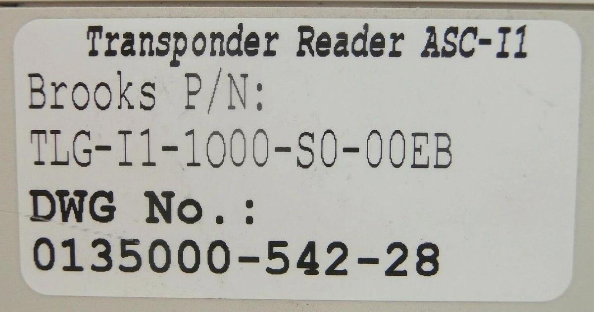 Used Hermos TLG-I1-1000-S0-00-EB Transponder Set Antenna ANT-ID2-INFIXR6M No Cover
