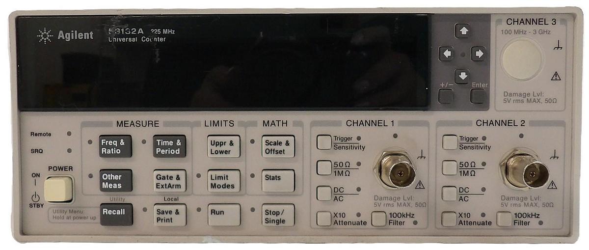 Used Agilent Technologies 53132A 225 MHz Universal Counter Spare Surplus