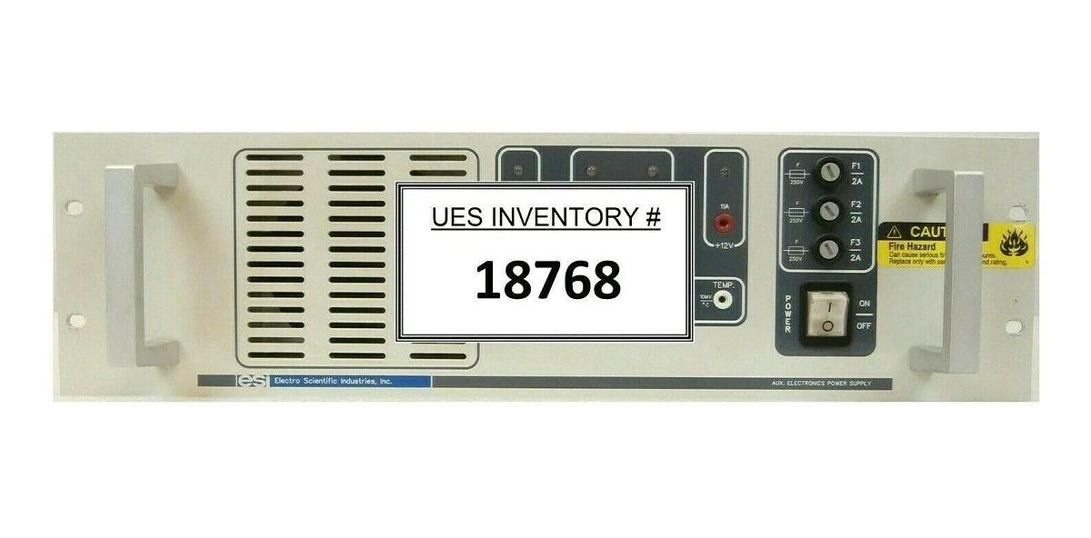 Used ESI 61323 AUX. Electronics Power Supply 9250 Laser System Working Spare