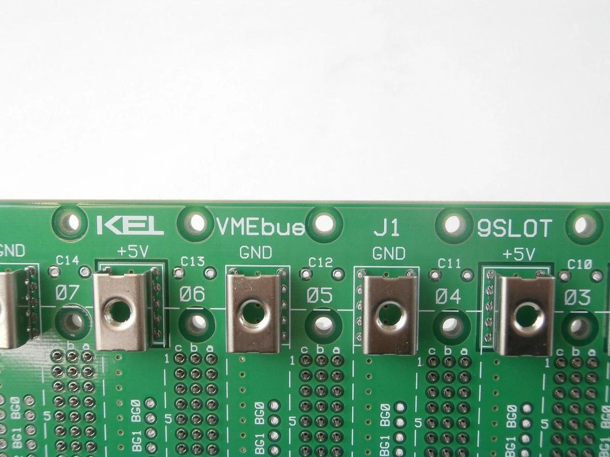Used KEL VPDEST1810 VMEBus J1 9-Slot Backplane PCB DNS FC-3000 Working Surplus