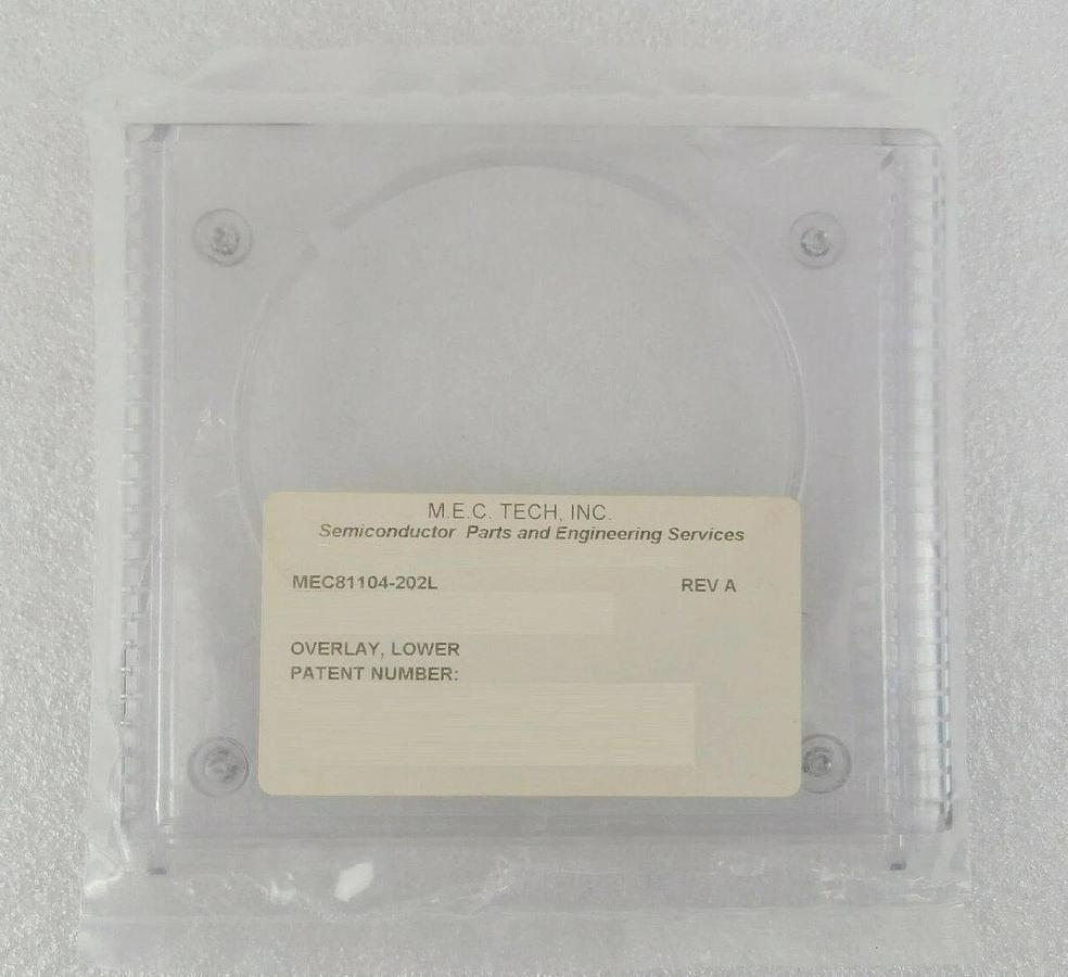 M.E.C. Tech MEC81104-202L Overlay Lower AMAT Applied Materials Lot of 4 New