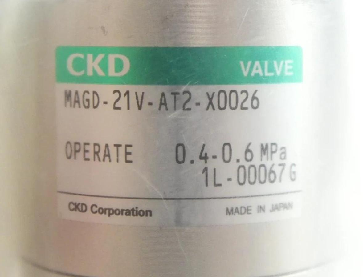 CKD MAGD-21V-AT2-X0026 Pneumatic Diaphragm Valve AMAT 3870-07498 Lot of 2 New