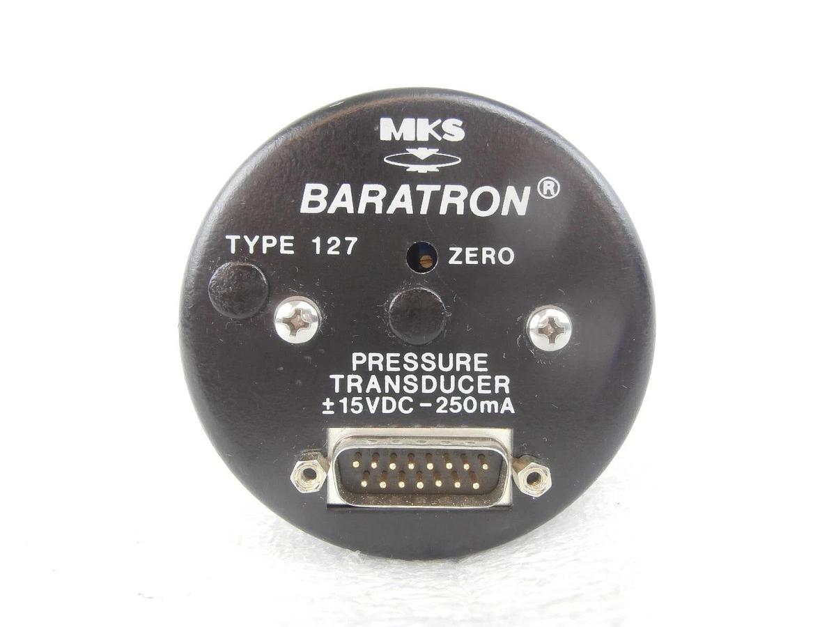 Used MKS Instruments 127A-12874 Baratron Transducer Type 127 Tested Working Surplus