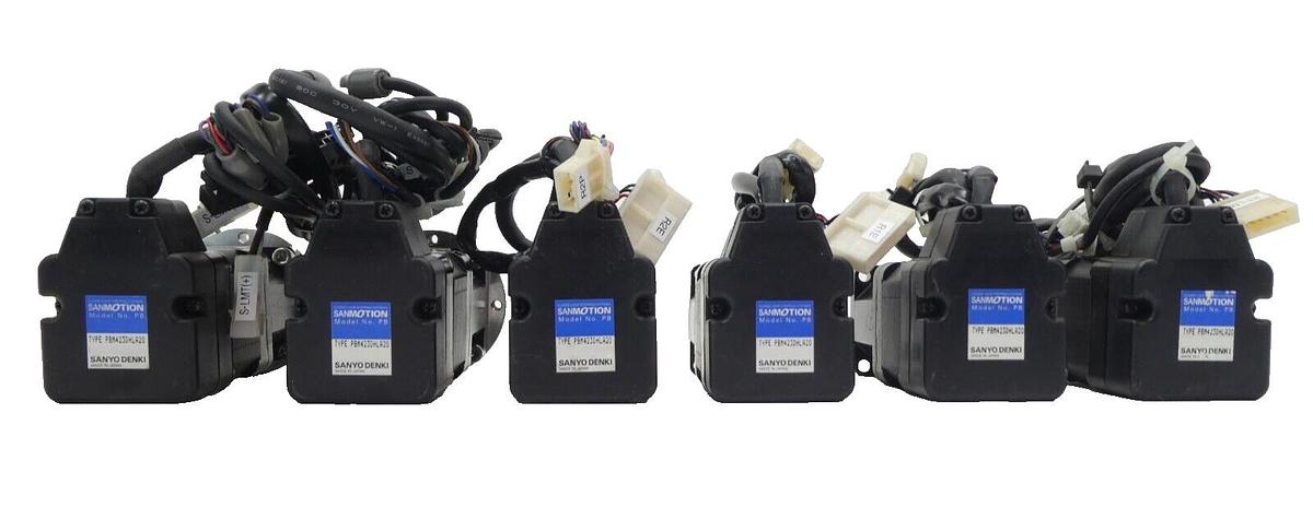 Used Sanyo Denki PBM423DHLA20 Step Motor HDS CSF-11-50-1U-CC-SP Lot of 6 Working