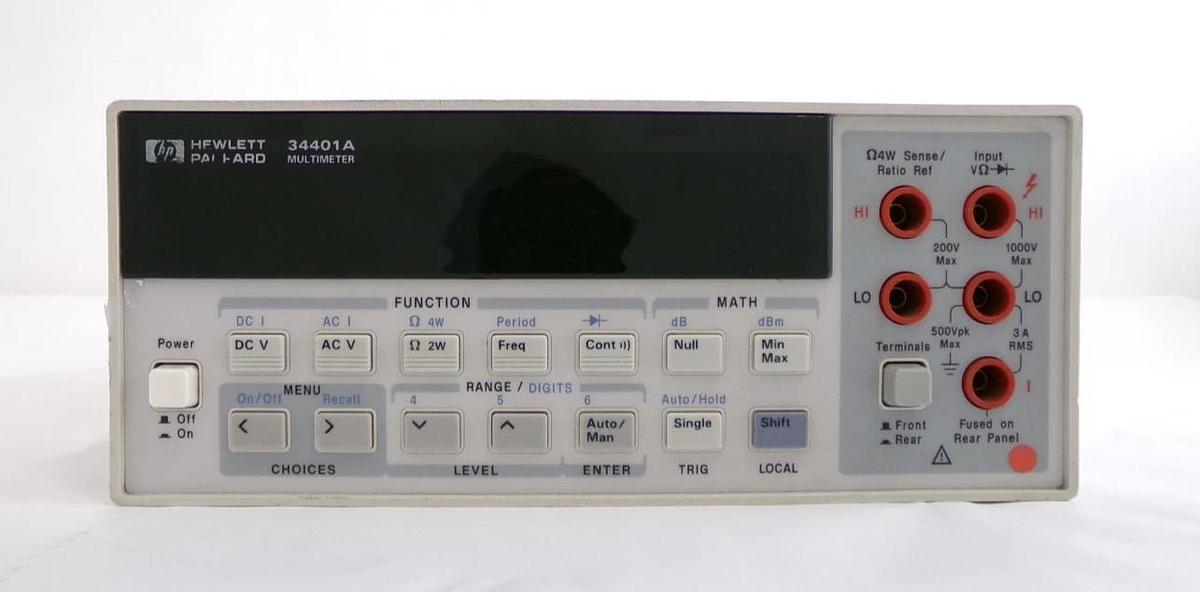 Used Agilent Technologies 34401A 6 1/2 Digit Multimeter Reseller Lot of 2 Working