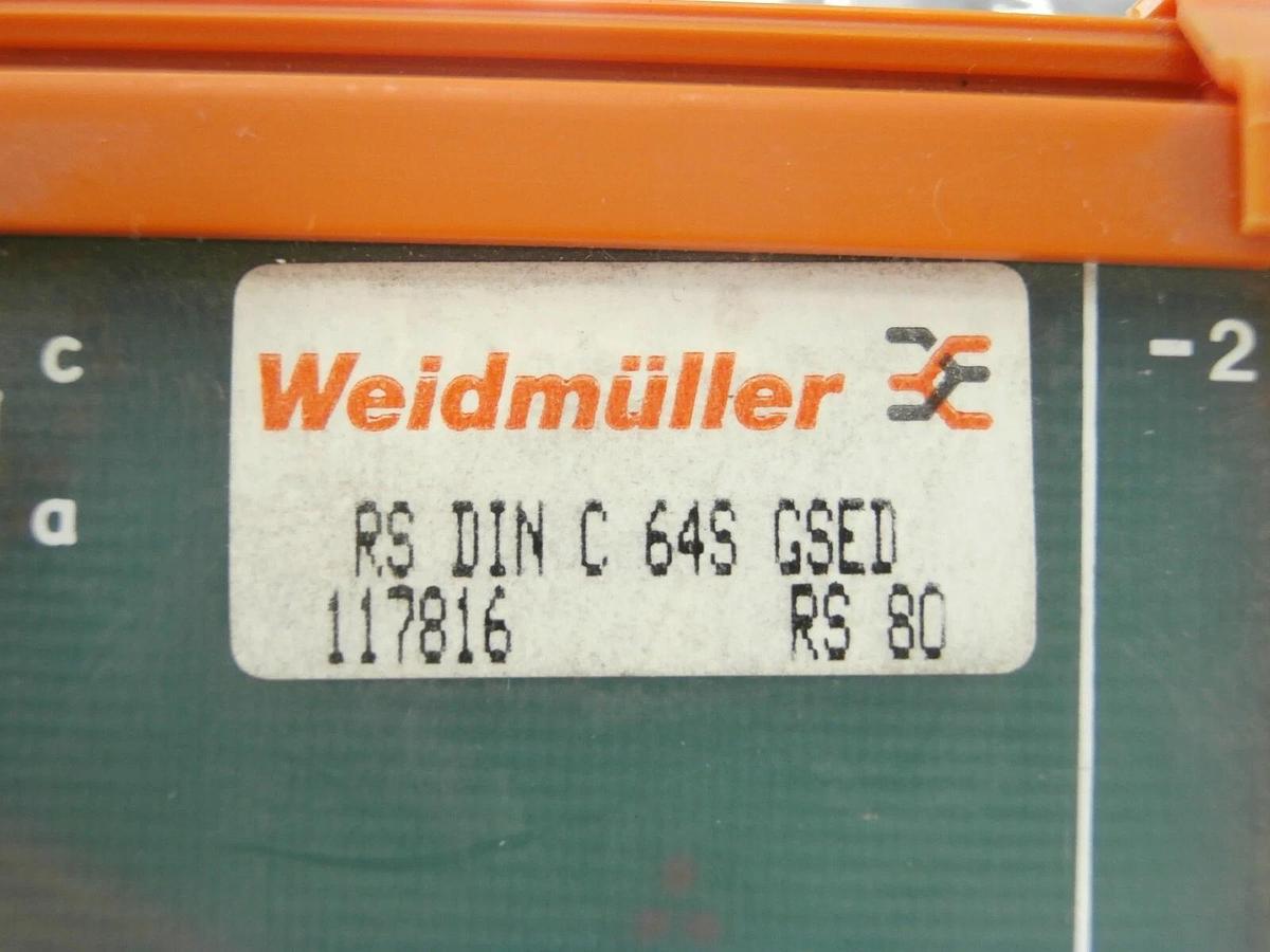 Used Weidmuller 117816 PLC Interface Unit RS-C64 B/S Reseller Lot of 5 Used Working