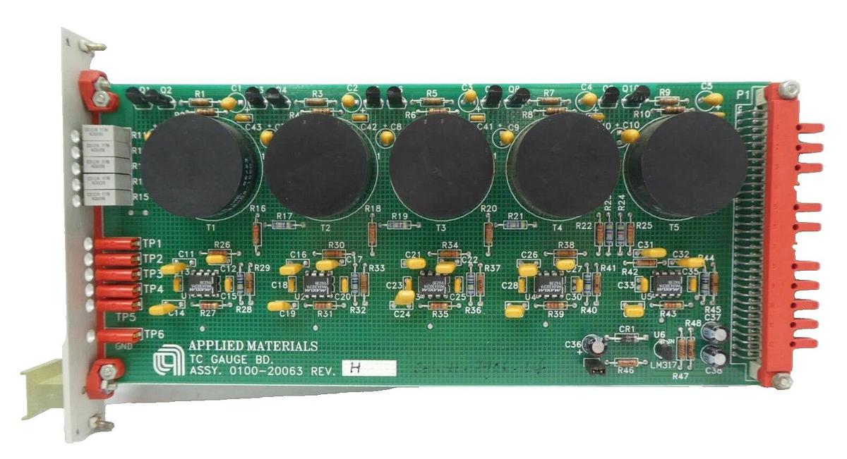 Used AMAT Applied Materials 0100-20063 5CH TC Gauge PCB Card Working Surplus