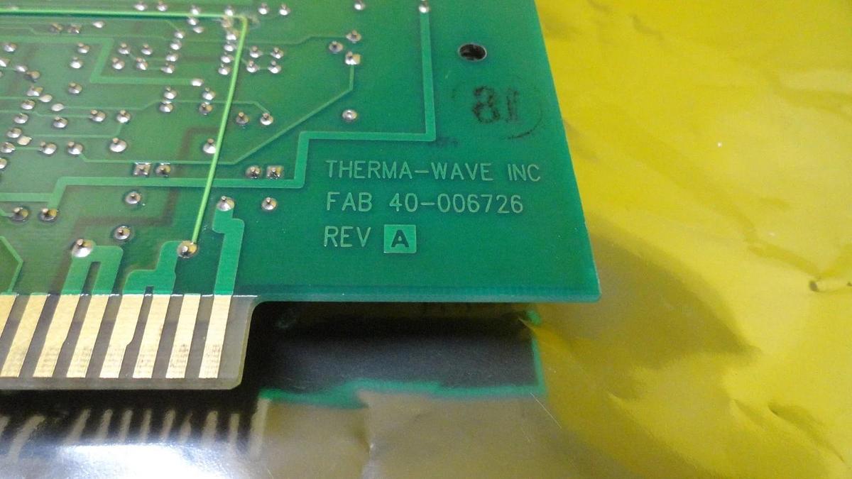 Used Therma-Wave 14-006725 Heater Control Assembly PCB card Rev. G Used Working