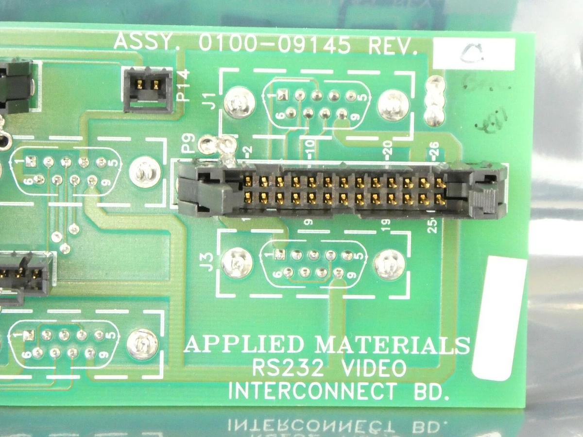 Used AMAT Applied Materials 0100-09145 RS232 Video Interconnect PCB Working Surplus