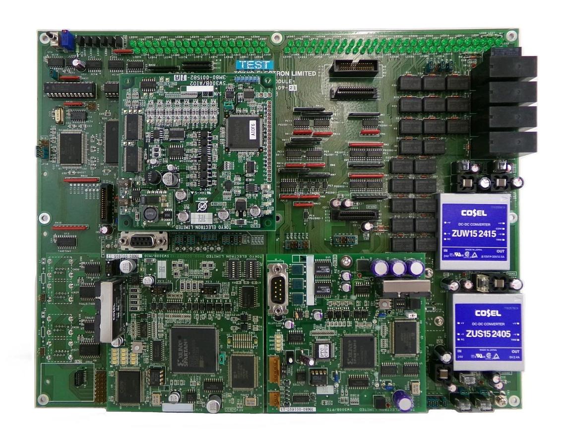 Used TEL Tokyo Electron 3M81-023609-21 Processor PCB SW300B PTC MIO AIO2 Working