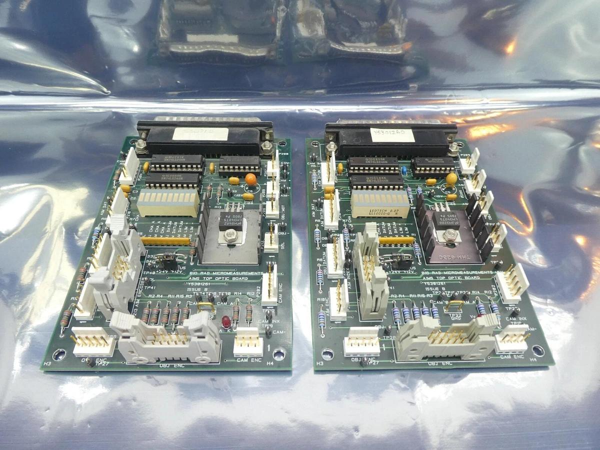 Used Bio-Rad Y5301261 AIMS Top Optic PCB Y5301260 Lot of 2 Quaestor Q7 Working Spare