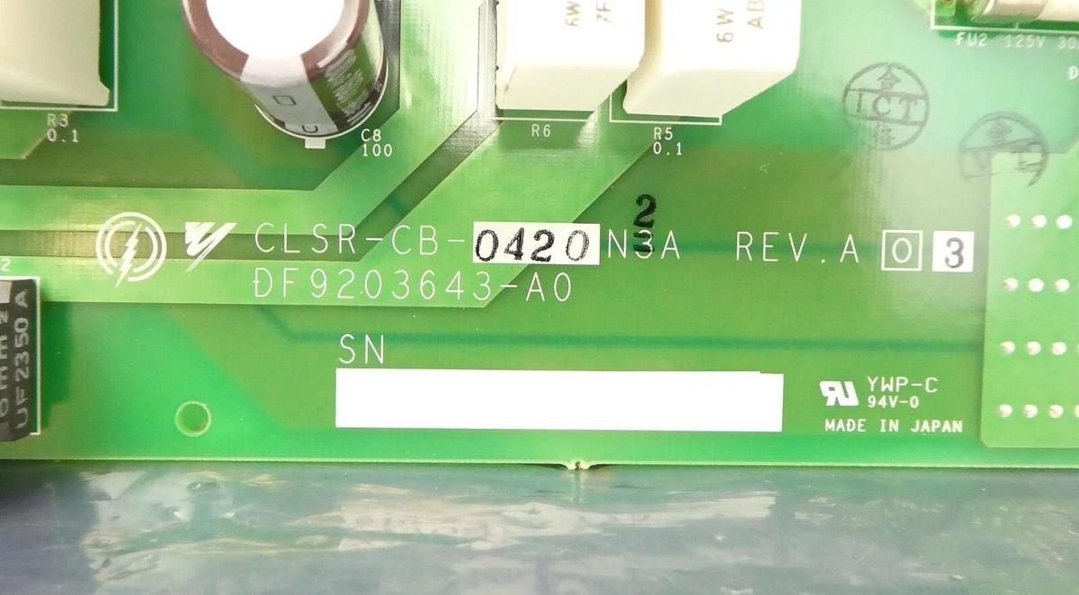Used Yaskawa Electric CLSR-CB-0420N2A Interface PCB DF9203643-A0 Nikon NSR Working