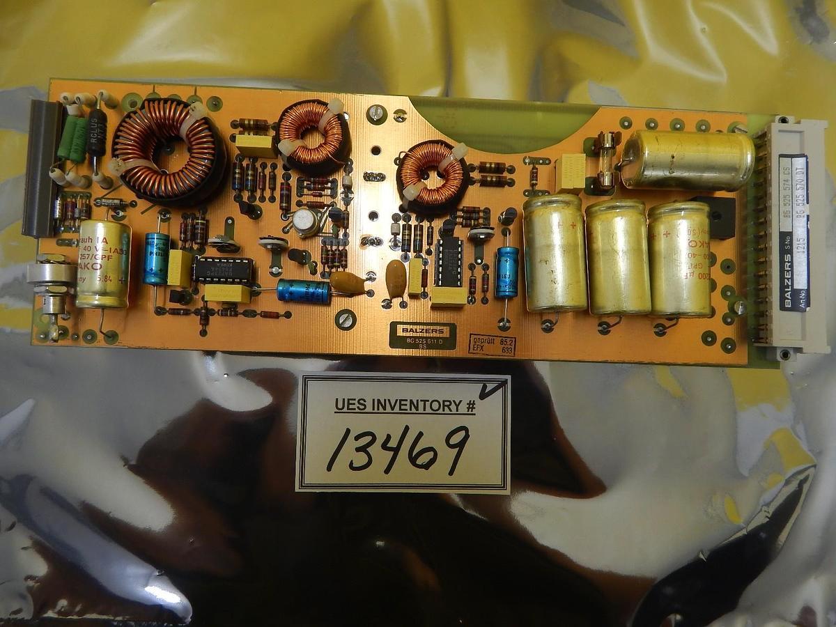 Used Balzers BG 525 570 DT Power Supply PCB Card BG 525 574 CS Used Working