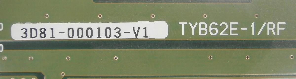 Used TEL Tokyo Electron 3D81-000103-V1 Backplane PCB TYB62E-1/RF Telius Working