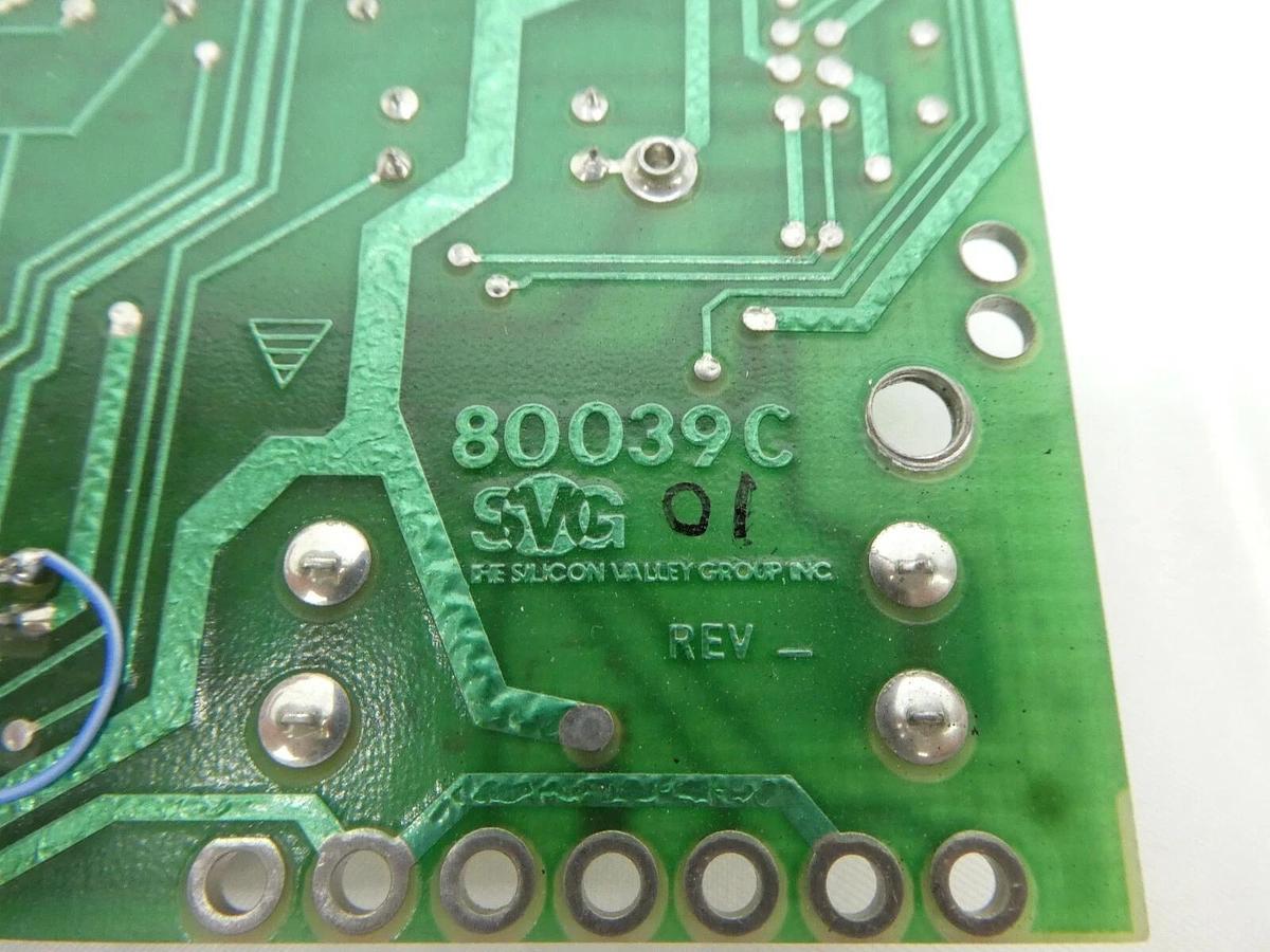 Used SVG Silicon Valley Group 80039C-01 Indexer Board PCB SVG 88 Working Spare