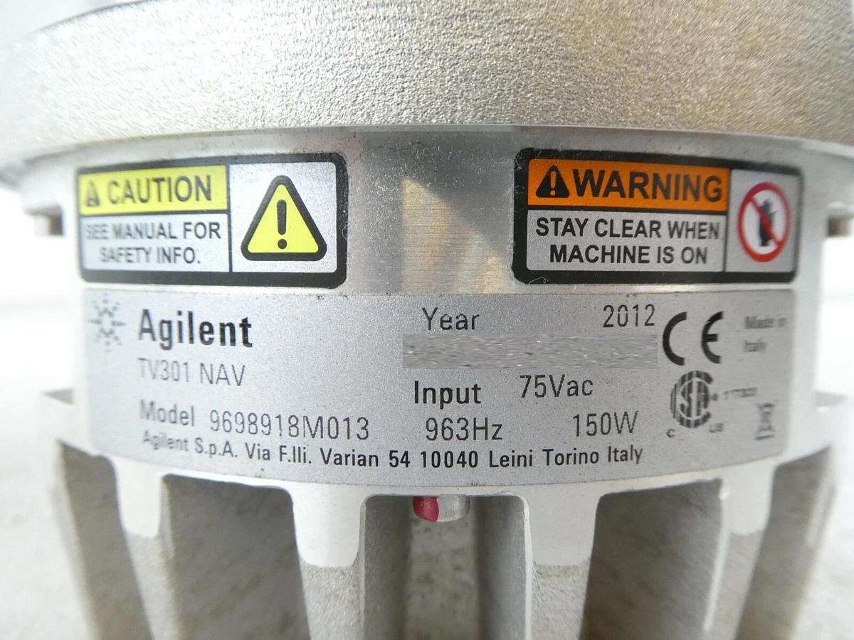 Used TV-301 Agilent 9698918M013 Turbomolecular Pump Turbo-V 301 Navigator Working