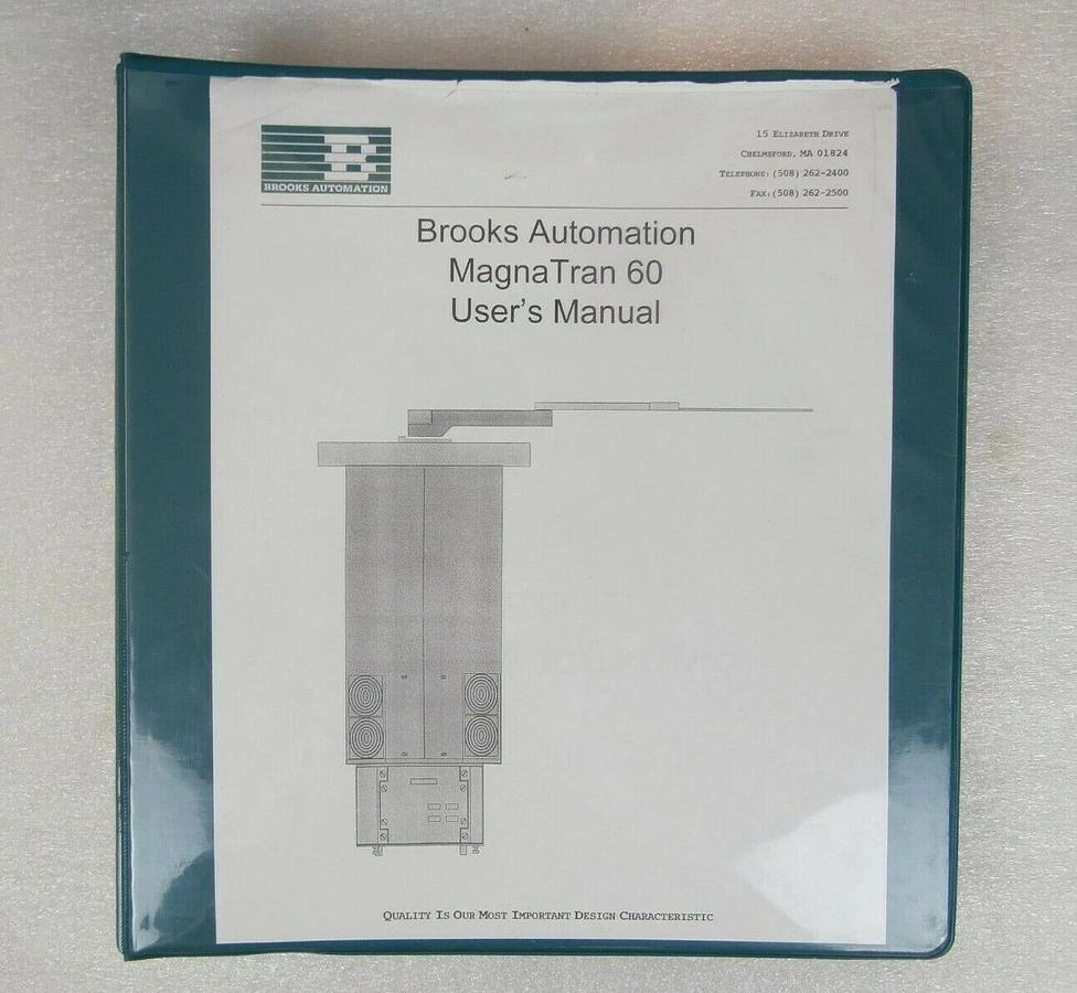 Used Brooks Automation 001-7338-09 Robot MagnaTran 60 Lam FPD Continuum Spare As-Is