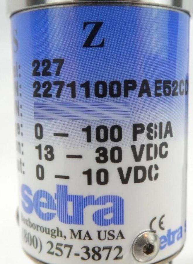 Used Setra 2271100PZE52CD1M Pressure Sensor with M327 LDM Reseller Lot of 14 Working