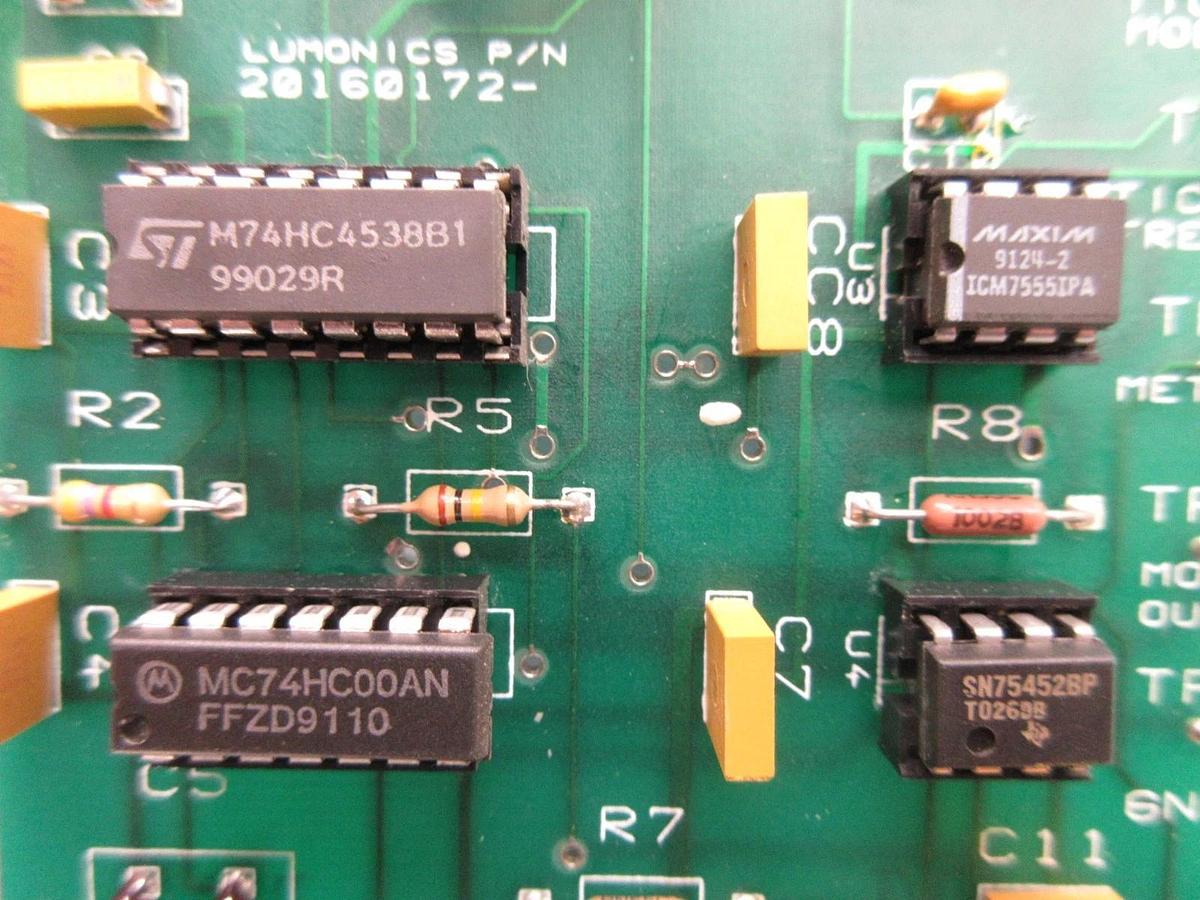 Used Lumonics 20160172 Processor Board PCB QCI Type 1 LW-CO2 Lightwriter CO2 Used
