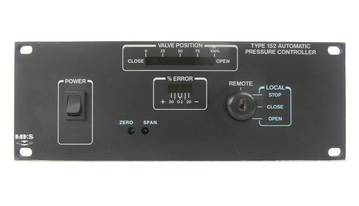 Used MKS Instruments 152E-P0 Automatic Pressure Controller Type 152 Untested As-Is