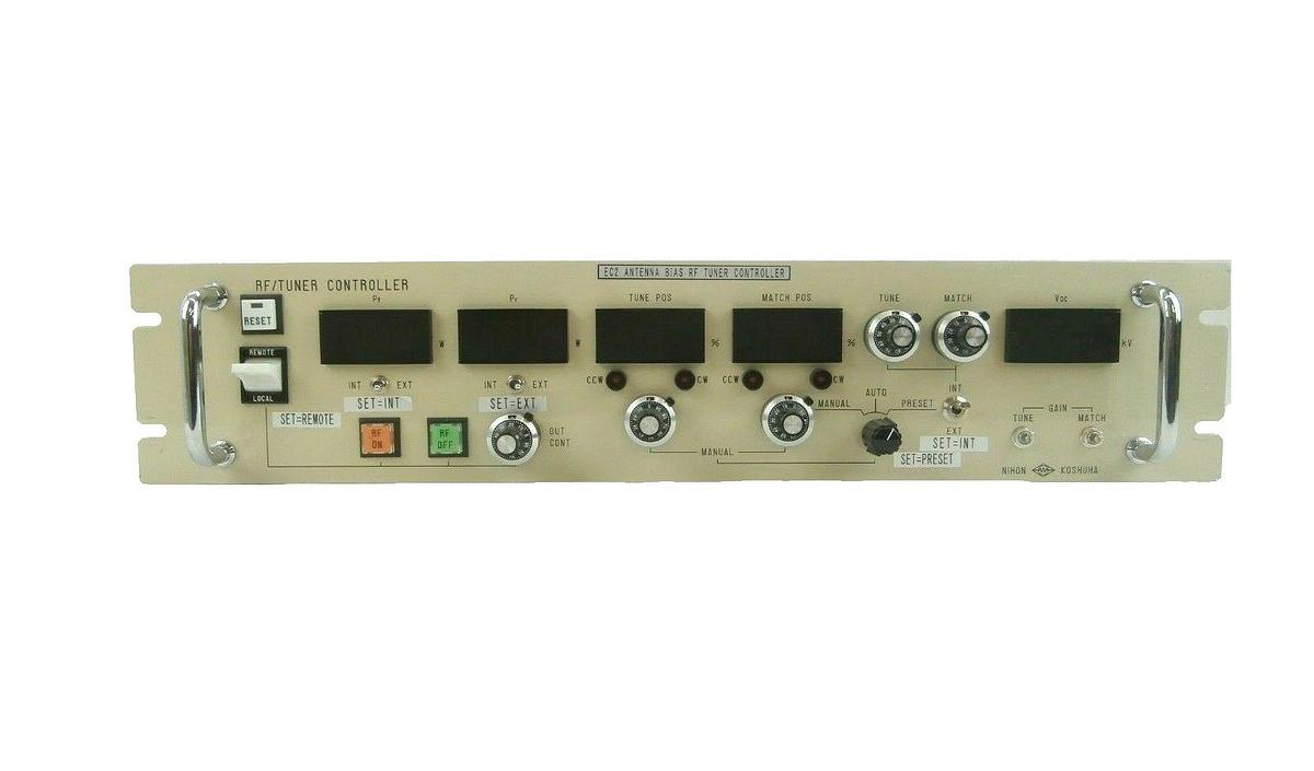 Used Nihon Koshuha RF/TUNE CONT-2 RF EC2 Antenna Bias Tuner Controller Working