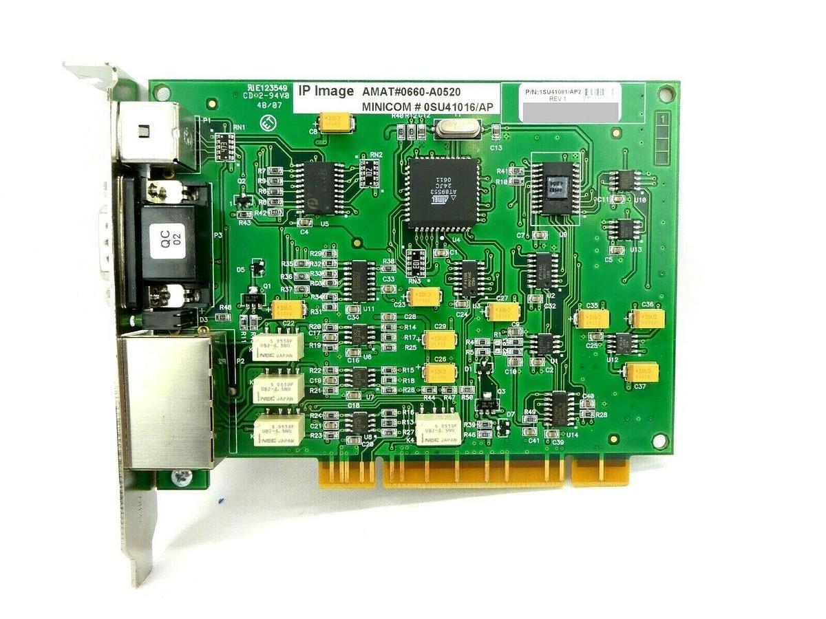 Used Minicom 1SU41001/AP2 IP Image PCB Card AMAT Applied Materials 0660-A0520 Working