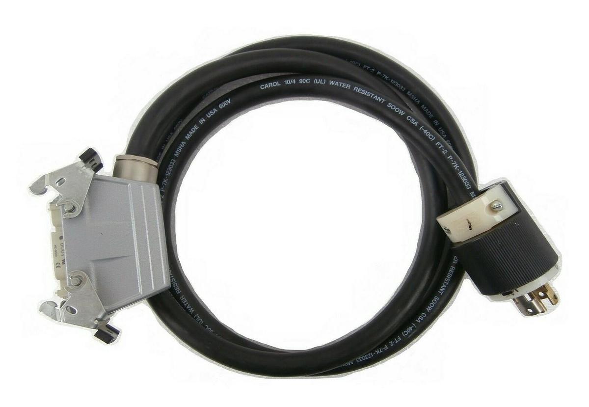 Used Edwards E21909516 iQDP Power Plug with 6 Foot Cable 1.8M iQDP40 iQDP80 Working