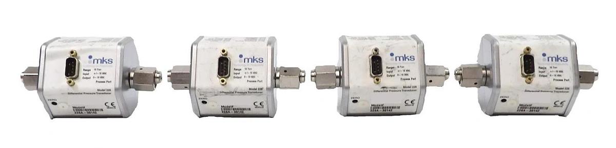 Used MKS Instrument 226A-30142 Differential Pressure Transducer Lot of 4 Working