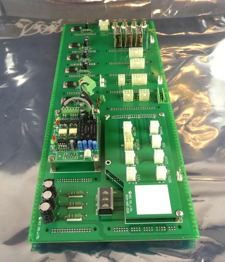 Used SEC CO.,LTD. SCM-BAP-01A BUS Backplane Interface PCB Board SCM-RSC-01A Working