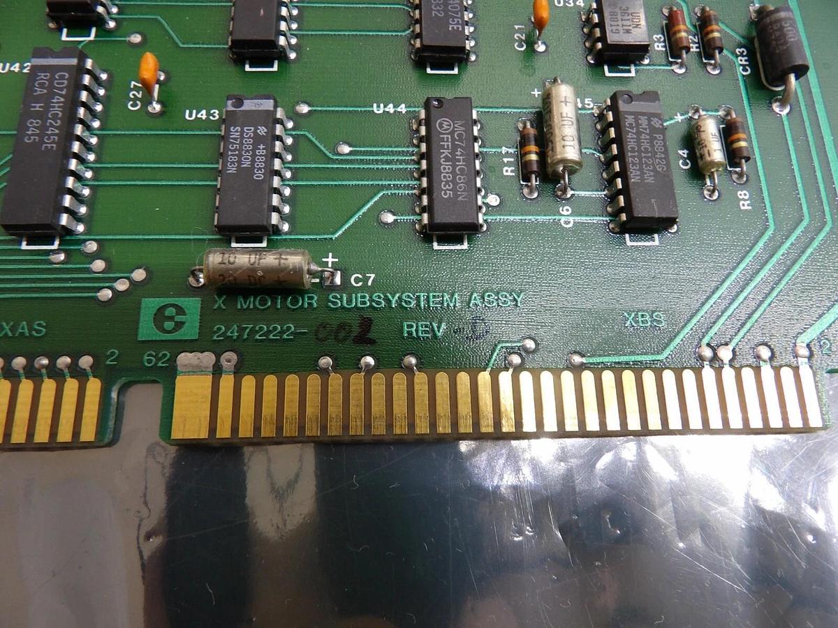 Used Electroglas 247222 X Motor SubSystem PCB Assembly 4085x Horizon Working Surplus